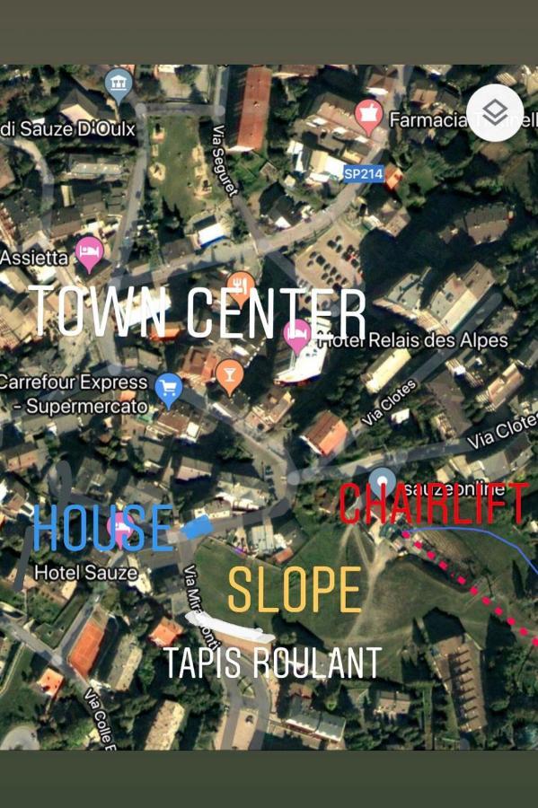 The Closest Location To The City Center And Chairlift Sauze D'Oulx Bagian luar foto